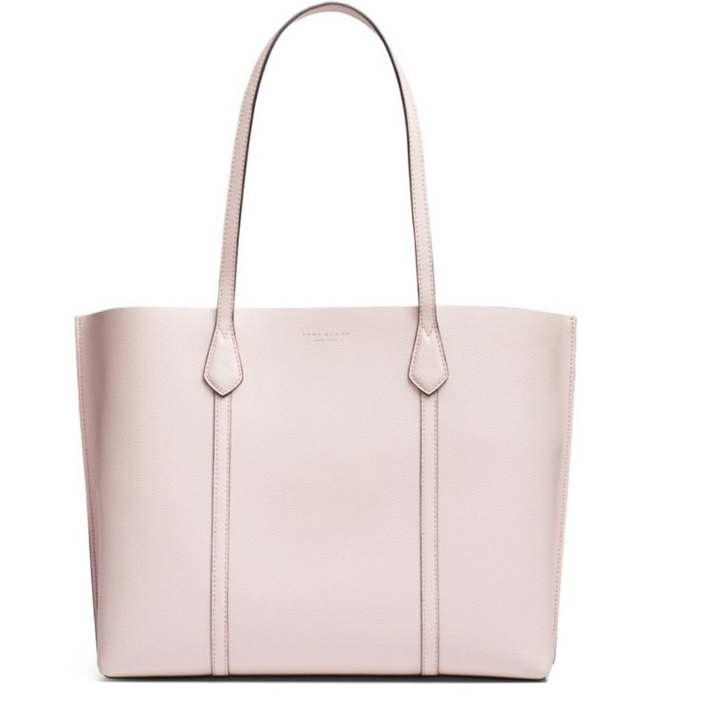 Tory Burch Perry Triple Compartment Tote Bag in Pink Textured Leather - Picture 14 of 14